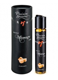 Массажное масло с ароматом карамели Huile de Massage Gourmande Caramel - 59 мл. - Plaisir Secret - купить с доставкой в Жуковском