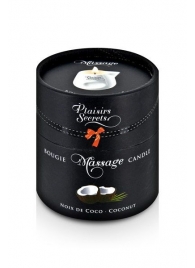 Массажная свеча с ароматом кокоса Bougie de Massage Gourmande Coco - 80 мл. - Plaisir Secret - купить с доставкой в Жуковском