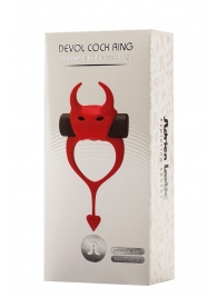 Красное эрекционное кольцо в форме дьяволенка DEVOL COCKRING - Adrien Lastic - в Жуковском купить с доставкой