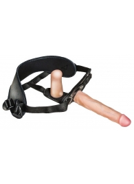 Женский страпон с вагинальной пробкой Woman Strap - 18 см. - LOVETOY (А-Полимер) - купить с доставкой в Жуковском