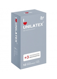 Презервативы с точками Unilatex Dotted - 12 шт. + 3 шт. в подарок - Unilatex - купить с доставкой в Жуковском