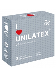 Презервативы с точками Unilatex Dotted - 3 шт. - Unilatex - купить с доставкой в Жуковском