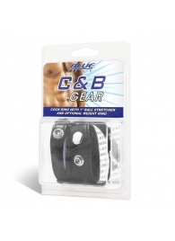 Утяжка для мошонки и пениса Cock Ring With 1  Ball Stretcher And Optional Weight Ring - BlueLine - купить с доставкой в Жуковском