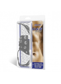 Утяжка на пенис и мошонку Cock Ring With 1.5  Ball Stretcher And Optional Weight Ring - BlueLine - купить с доставкой в Жуковском