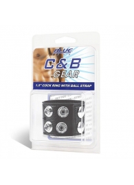 Ремень на член и мошонку 1.5  Cock Ring With Ball Strap - BlueLine - купить с доставкой в Жуковском