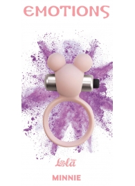 Розовое эрекционное виброколечко Emotions Minnie Light pink - Lola Games - в Жуковском купить с доставкой