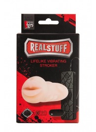 Мастурбатор-ротик с вибрацией REALSTUFF VIBRATING MASTURBATOR MOUTH - Dream Toys - в Жуковском купить с доставкой