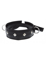 Полиуретановый ошейник с пуклями и D-кольцами Collar with Studs - Blush Novelties - купить с доставкой в Жуковском