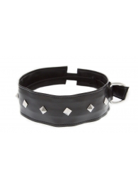 Полиуретановый ошейник с пуклями Collar with Studs - Blush Novelties - купить с доставкой в Жуковском