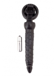 Черная вибронасадка с анальным стимулятором - ToyFa - в Жуковском купить с доставкой