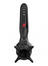 Чёрный вибростимулятор для головки члена с эффектом всасывания Vibrating Roto-Sucker - Pipedream - в Жуковском купить с доставкой