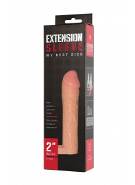 Телесная насадка-удлинитель Extension sleeve с подхватом - 17 см. - Sitabella - в Жуковском купить с доставкой