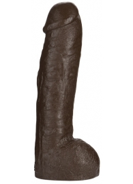 Большая насадка для трусиков Vac-U-Lock Realistic Hung - 31,7 см. - Doc Johnson - купить с доставкой в Жуковском