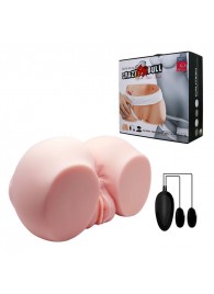 Телесный мастурбатор с двумя любовными тоннелями и вибрацией - Baile - в Жуковском купить с доставкой
