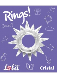 Прозрачное эрекционное кольцо Rings Cristal - Lola Games - в Жуковском купить с доставкой