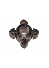 Чёрное эрекционное кольцо Rings Screw - Lola Games - в Жуковском купить с доставкой