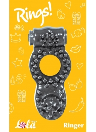 Чёрное эрекционное кольцо Rings Ringer - Lola Games - в Жуковском купить с доставкой