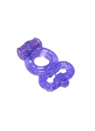 Фиолетовое эрекционное кольцо Rings Treadle с подхватом - Lola Games - в Жуковском купить с доставкой