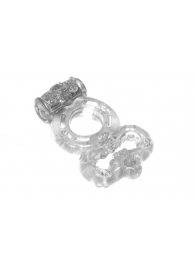 Прозрачное эрекционное кольцо Rings Treadle с подхватом - Lola Games - в Жуковском купить с доставкой