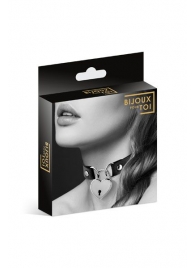 Черный чокер с замком в форме сердца - Bijoux Pour Toi - купить с доставкой в Жуковском