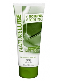 Лубрикант на водной основе NatureLube с алоэ вера - 100 мл. - HOT - купить с доставкой в Жуковском