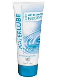 Лубрикант на основе чистой родниковой воды WaterLube - 100 мл. - HOT - купить с доставкой в Жуковском