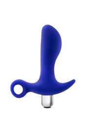 Синий стимулятор простаты с ручкой-кольцом Performance Prostimulator 02 - Blush Novelties - в Жуковском купить с доставкой