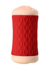 Двухсторонний мастурбатор JOS  NADIN в красном цилиндре - JOS - в Жуковском купить с доставкой