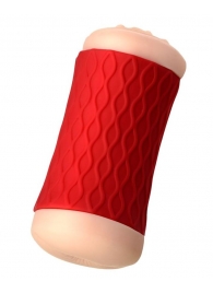 Двухсторонний мастурбатор JOS  NADIN в красном цилиндре - JOS - в Жуковском купить с доставкой