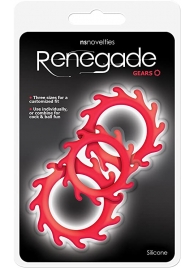 Набор из 3 красных эрекционных колец Renegade Gears - NS Novelties - в Жуковском купить с доставкой