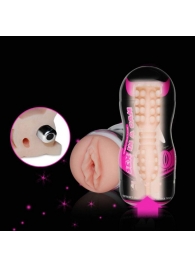 Мастурбатор-вагина Sex In A Can Vibra Vagina Tunnel - Lovetoy - в Жуковском купить с доставкой