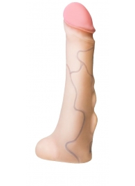 Реалистичная насадка с мошонкой REAL Standard - 18 см. - LOVETOY (А-Полимер) - купить с доставкой в Жуковском