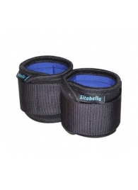 Неопреновые черно-синие наручники - Sitabella - купить с доставкой в Жуковском