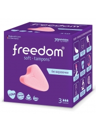 Женские гигиенические тампоны без веревочки FREEDOM normal - 3 шт. - Freedom - купить с доставкой в Жуковском