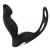 Черный вибромассажер простаты P-PLEASER W ERECTION ENHANCE - Dream Toys - в Жуковском купить с доставкой