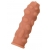 Телесная реалистичная насадка KOKOS Extreme Sleeve 11 с дополнительной стимуляцией - 12,7 см. - KOKOS - в Жуковском купить с доставкой