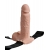 Телесный перезаряжаемый вибрострапон 7  Hollow Rechargeable Strap-on with Balls - 20,3 см. - Pipedream - купить с доставкой в Жуковском