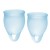 Набор голубых менструальных чаш Feel confident Menstrual Cup - Satisfyer - купить с доставкой в Жуковском