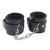 Черные оковы на ноги Obey Me Leather Ankle Cuffs - Chisa - купить с доставкой в Жуковском