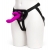 Лиловый страпон Rechargeable Vibrating Strap-On Harness Set - 17,6 см. - Happy Rabbit - купить с доставкой в Жуковском