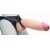 Телесный реалистичный фаллоимитатор на черных трусиках Real Big Strap-On - 34,5 см. - LOVETOY (А-Полимер) - купить с доставкой в Жуковском