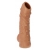 Телесная насадка с пупырышками и открытой головкой Nude Sleeve M - 12 см. - KOKOS - в Жуковском купить с доставкой