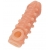 Телесная закрытая насадка с шариками Cock Sleeve Size S - 13,8 см. - KOKOS - в Жуковском купить с доставкой