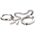 Металлические наручники Metal Leg Cuffs - Pipedream - купить с доставкой в Жуковском