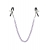 Зажимы для сосков с фиолетовой цепочкой Sweet Caress Nipple Chain - Sweet Caress - купить с доставкой в Жуковском