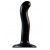 Черный фаллоимитатор-насадка Strap-On-Me P G spot Dildo size S - 16,4 см. - Strap-on-me - купить с доставкой в Жуковском