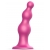 Розовая насадка Strap-On-Me Dildo Plug Beads size L - Strap-on-me - купить с доставкой в Жуковском