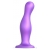 Фиолетовая насадка Strap-On-Me Dildo Plug Curvy size L - Strap-on-me - купить с доставкой в Жуковском