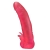 Розовая насадка для страпона с клиторальными лепестками - 18,5 см. - LOVETOY (А-Полимер) - купить с доставкой в Жуковском