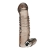 Дымчатая насадка на пенис с вибрацией  Vibrating Penis Enhancing Sleeve Extension - 13,3 см. - BlueLine - в Жуковском купить с доставкой